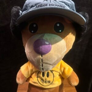 Armani Exchange Grey Hat w/ Faux Fur